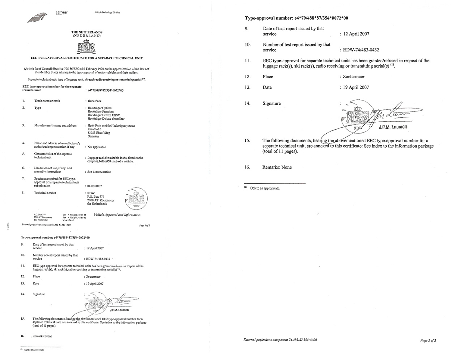 Heckträger Heckpack klein
