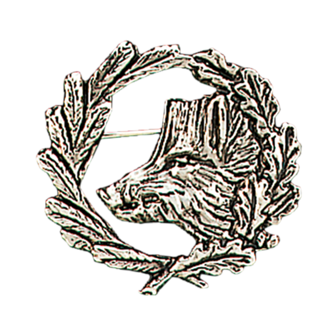 Keiler Hutnadel versilbert (Alpaka) 3cm