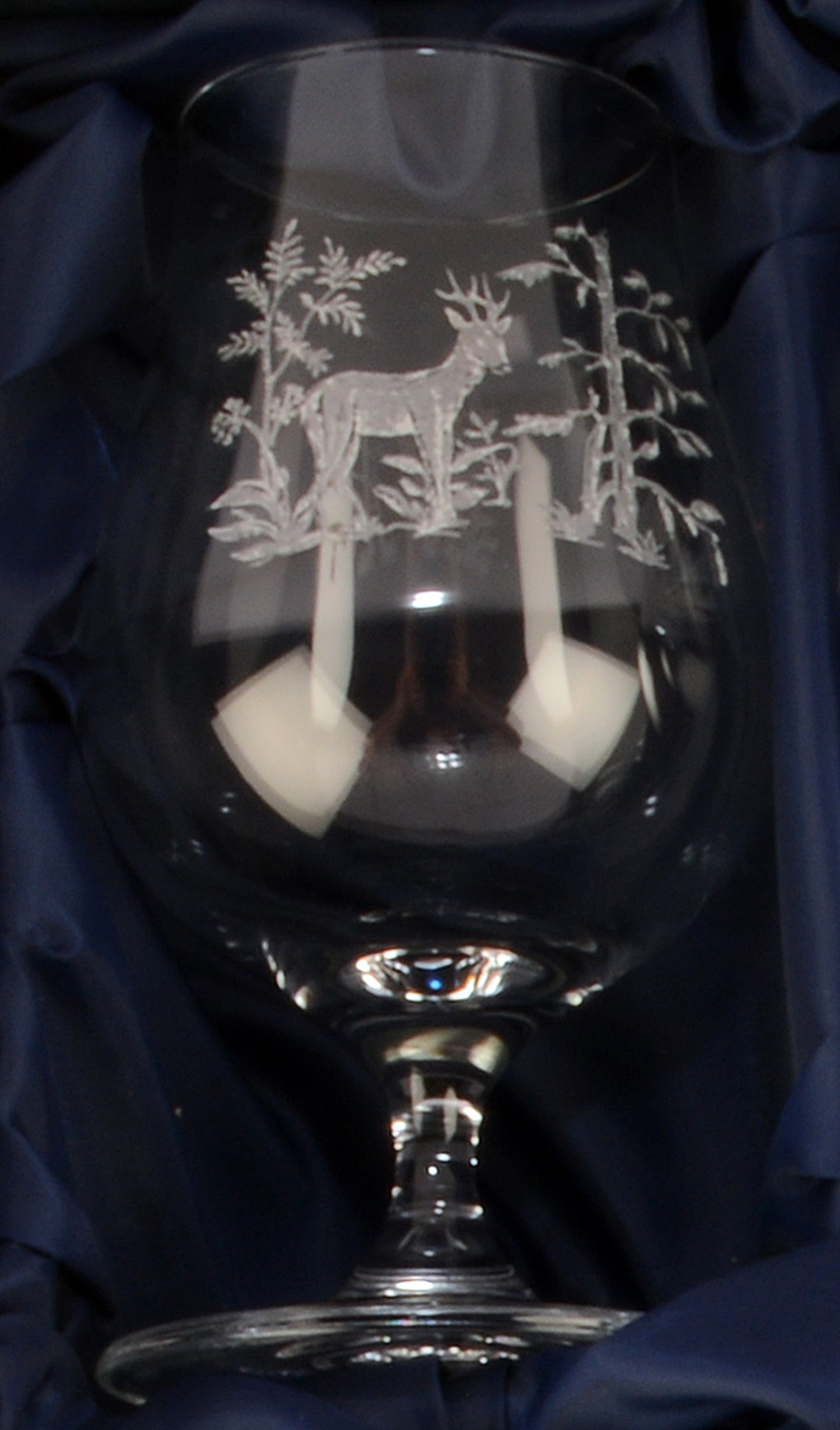 Obst-Brand-Gläser Set - 6 Stück mit Jagdmotiven