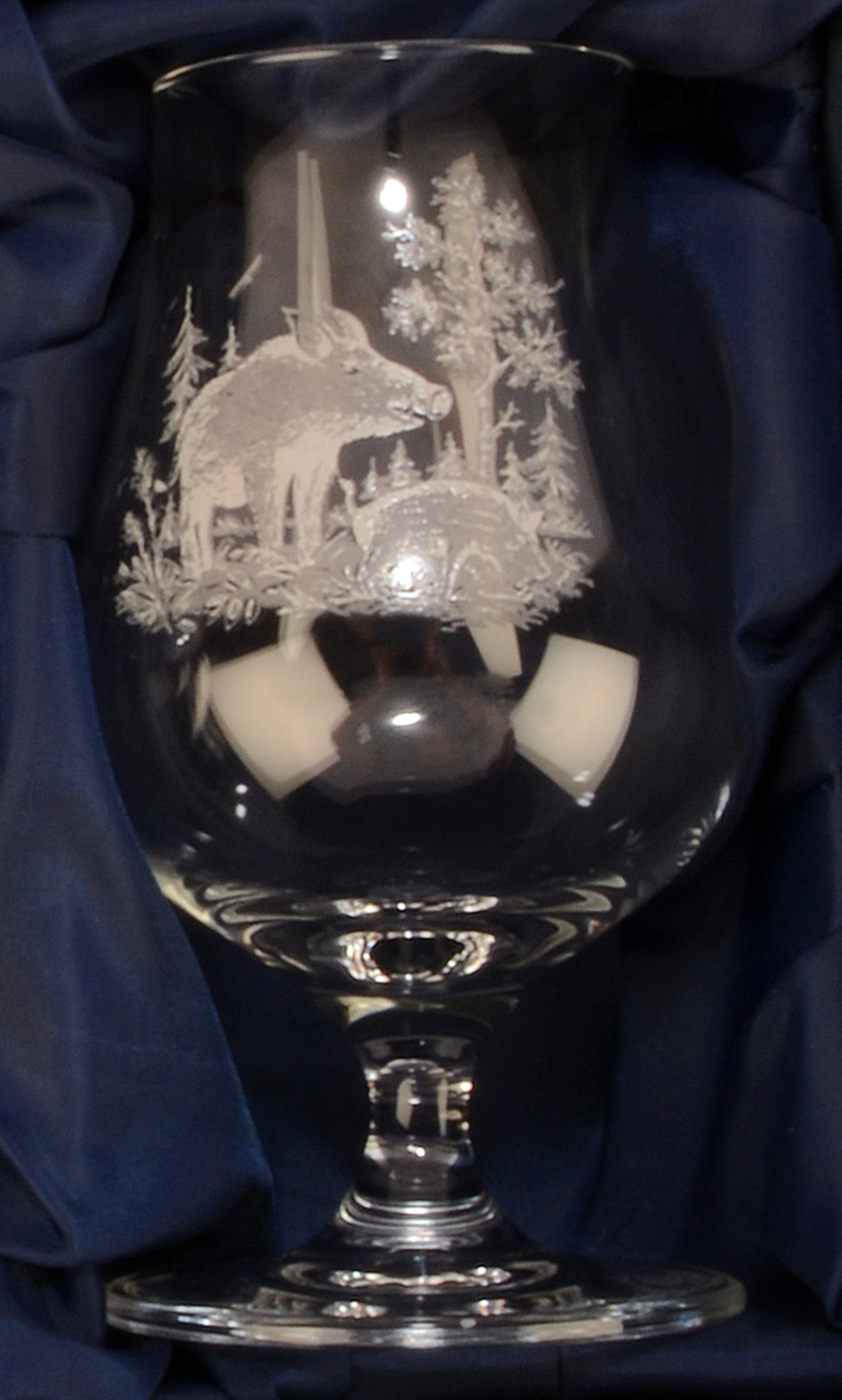 Obst-Brand-Gläser Set - 6 Stück mit Jagdmotiven