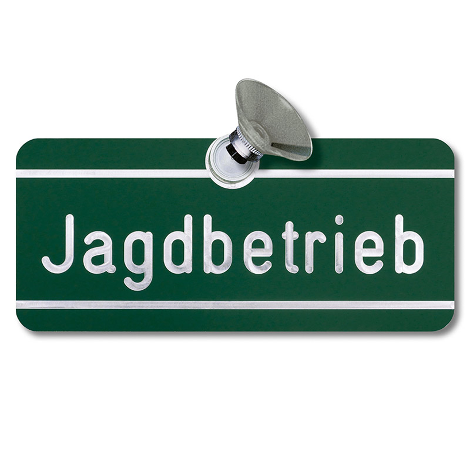 Akah - Alu - Schild Jagdbetrieb